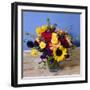 A vase of assorted flowers-Nadia Mackenzie-Framed Photo