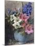 A Vase of Azaleas and Hyacinth-Charles Henry Slater-Mounted Giclee Print