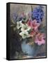 A Vase of Azaleas and Hyacinth-Charles Henry Slater-Framed Stretched Canvas