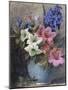 A Vase of Azaleas and Hyacinth-Charles Henry Slater-Mounted Giclee Print