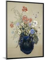 A Vase of Blue Flowers, C.1905-08-Odilon Redon-Mounted Giclee Print