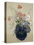 A Vase of Blue Flowers, circa 1905-08-Odilon Redon-Stretched Canvas