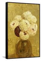 A Vase of Dahlias-Albert Joseph Moore-Framed Stretched Canvas