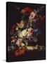 A Vase of Flowers, 1663-Willem van Aelst-Stretched Canvas