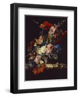 A Vase of Flowers, 1663-Willem van Aelst-Framed Giclee Print