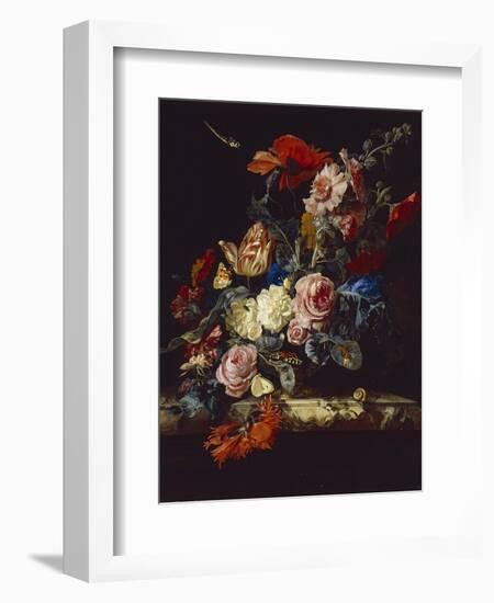 A Vase of Flowers, 1663-Willem van Aelst-Framed Giclee Print