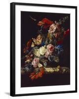 A Vase of Flowers, 1663-Willem van Aelst-Framed Giclee Print