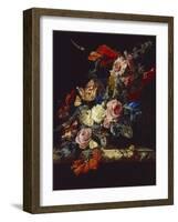 A Vase of Flowers, 1663-Willem van Aelst-Framed Giclee Print