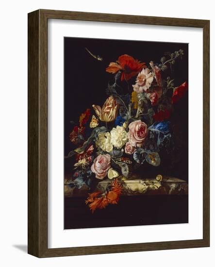 A Vase of Flowers, 1663-Willem van Aelst-Framed Giclee Print