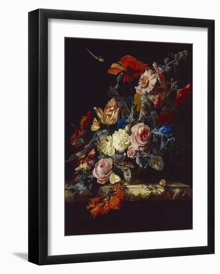 A Vase of Flowers, 1663-Willem van Aelst-Framed Giclee Print