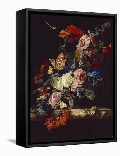 A Vase of Flowers, 1663-Willem van Aelst-Framed Stretched Canvas