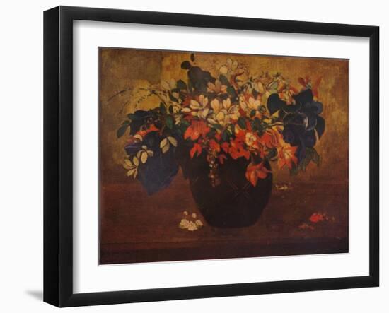 'A Vase of Flowers', 1896, (1932)-Paul Gauguin-Framed Giclee Print