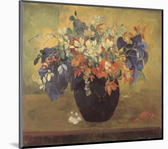 A Vase of Flowers, 1896-Paul Gauguin-Mounted Art Print