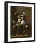 A Vase of Flowers on a Table, c.1660-1670-Bartolomeo Perez-Framed Giclee Print