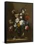 A Vase of Flowers on a Table, c.1660-1670-Bartolomeo Perez-Framed Stretched Canvas