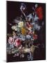 A Vase of Flowers with a Watch-Willem van Aelst-Mounted Giclee Print