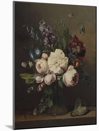 A Vase of Flowers-Louis Leopold Boilly-Mounted Giclee Print