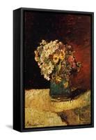 A Vase of Flowers-Adolphe Joseph Thomas Monticelli-Framed Stretched Canvas