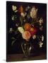 A Vase of Flowers-Daniel Seghers-Stretched Canvas
