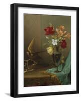 A Vase of Mixed Flowers, 1865-1875-Eugène Boudin-Framed Giclee Print