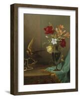 A Vase of Mixed Flowers, 1865-1875-Eugène Boudin-Framed Giclee Print