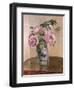 A Vase of Peonies, 1875-Camille Pissarro-Framed Giclee Print