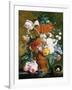 A Vase of Rich Summer Flowers-Jan van Huysum-Framed Photographic Print