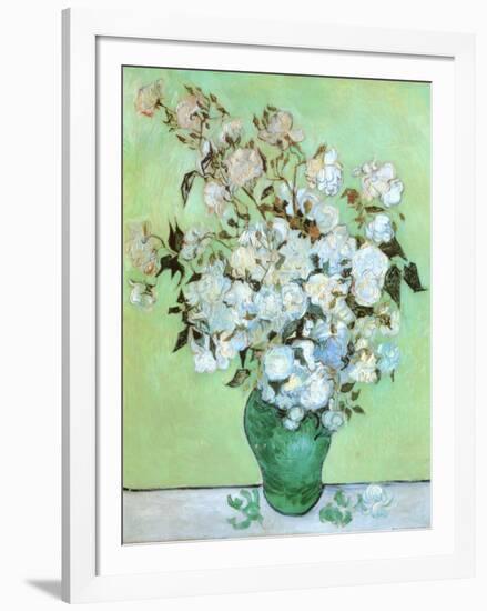 A Vase of Roses, c.1890-Vincent van Gogh-Framed Art Print