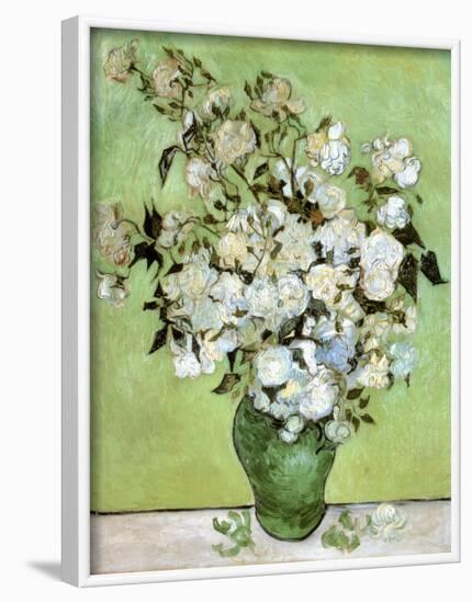 A Vase of Roses, c.1890-Vincent van Gogh-Framed Art Print