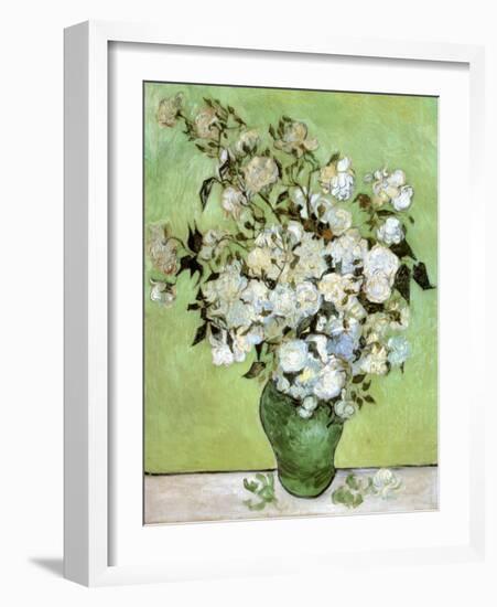 A Vase of Roses, c.1890-Vincent van Gogh-Framed Art Print