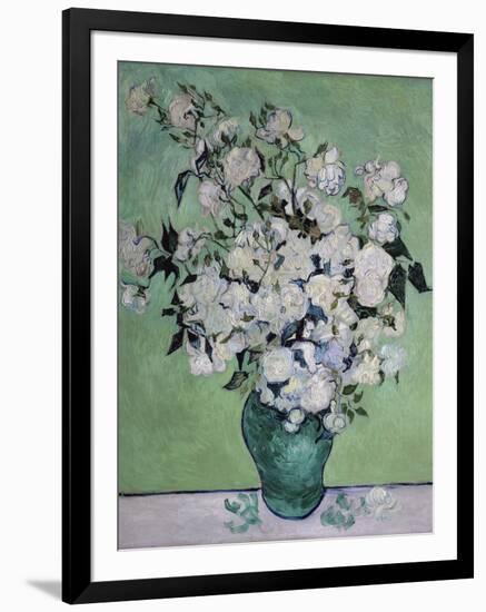 A Vase of Roses, c.1890-Vincent van Gogh-Framed Premium Giclee Print