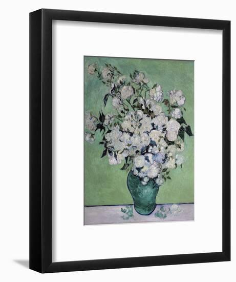 A Vase of Roses, c.1890-Vincent van Gogh-Framed Premium Giclee Print