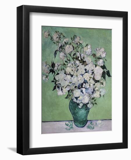 A Vase of Roses, c.1890-Vincent van Gogh-Framed Premium Giclee Print