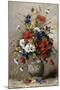 A Vase of Summer Flowers-Eugene Petit-Mounted Giclee Print
