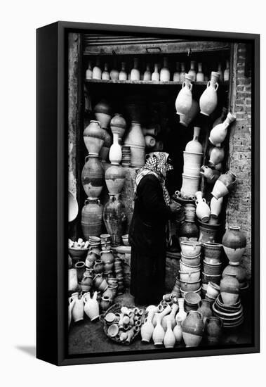 A Vase Seller in Najaf-Mario de Biasi-Framed Stretched Canvas