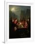 A Vegetable Stall at Night-Petrus van Schendel-Framed Giclee Print