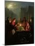 A Vegetable Stall at Night-Petrus van Schendel-Mounted Giclee Print
