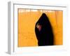 A Veiled Woman Carries Her Child Through the Streets of Erfoud-null-Framed Photographic Print