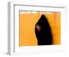 A Veiled Woman Carries Her Child Through the Streets of Erfoud-null-Framed Photographic Print