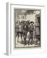 A Vendor of Oil and Vinegar, a Sketch Near Lisbon-William Heysham Overend-Framed Giclee Print