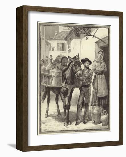 A Vendor of Oil and Vinegar-William Overend Geller-Framed Giclee Print