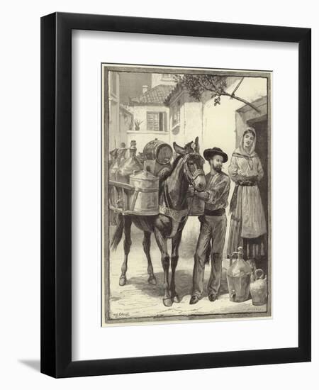 A Vendor of Oil and Vinegar-William Overend Geller-Framed Giclee Print