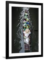 A Vendor Paddles their Boat, Damnoen Saduak Floating Market, Thailand, Southeast Asia, Asia-Andrew Taylor-Framed Photographic Print