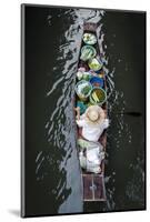 A Vendor Paddles their Boat, Damnoen Saduak Floating Market, Thailand, Southeast Asia, Asia-Andrew Taylor-Mounted Photographic Print