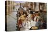 A Venetian al Fresco-William Logsdail-Stretched Canvas