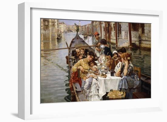 A Venetian al Fresco-William Logsdail-Framed Giclee Print