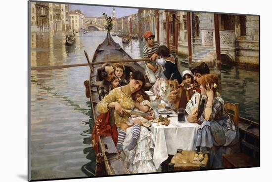 A Venetian al Fresco-William Logsdail-Mounted Giclee Print