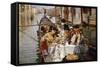 A Venetian al Fresco-William Logsdail-Framed Stretched Canvas