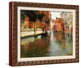 A Venetian Backwater-Fritz Thaulow-Stretched Canvas
