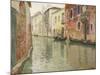 A Venetian Backwater-Fritz Thaulow-Mounted Giclee Print